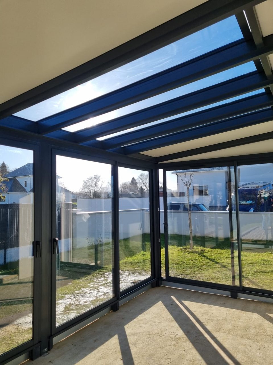 Réalisation VMV Habitat : véranda aluminium près de Pau
